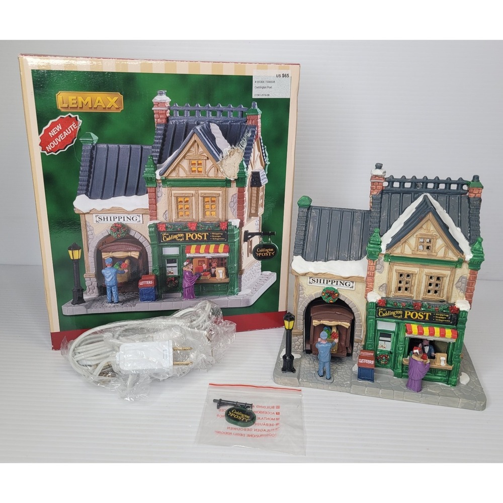 Lemax Caddington Post #85364 Porcelain Lighted Building‎ New w/ Original Box
